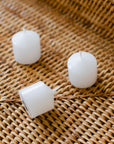 Votive White Wax Candles (Set of 6)