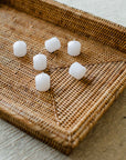 Votive White Wax Candles (Set of 6)