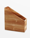 Takara Teak Magazine Organizer - Clear Color | Image 1 | From the Takara Collection | Elegantly created with solid teak for long lasting use | This magazine organizer is sustainably sourced | Available in clear color | texxture home