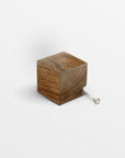 Maddox Cube Teak Tape Measure - Brown Color | Image 1 | From the Maddox Collection | Masterfully created with natural teak for long lasting use | Available in natural color | texxture home