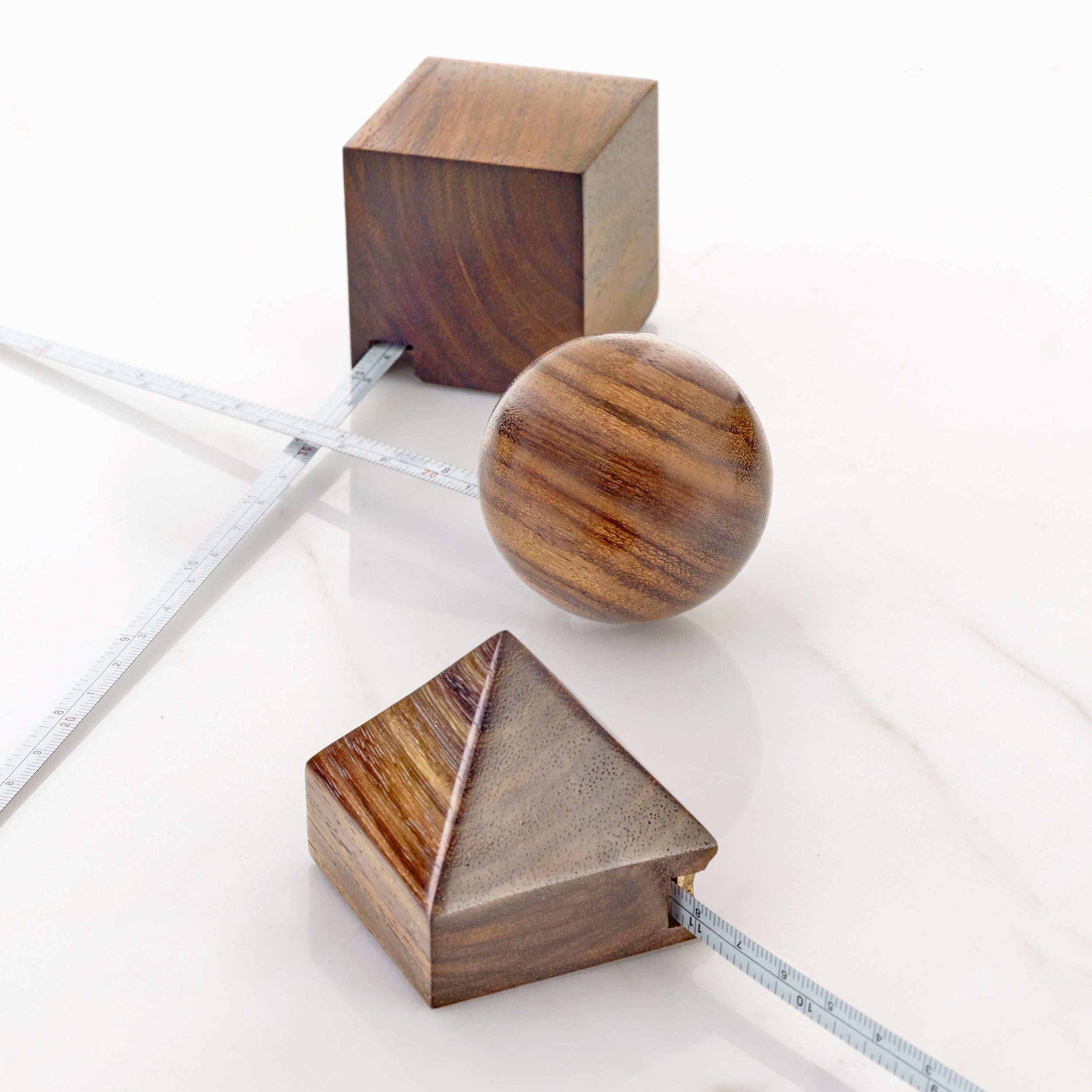 Maddox Sphere Teak Tape Measure   | Image 2 | From the Maddox Collection | Skillfully made with natural teak for long lasting use | Available in natural color | texxture home