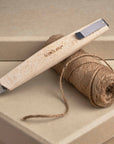 Upland™ Hand Sanded Sycamore/Metal Utility Knife - Natural | Image 1 | Premium Desk Accessory from the Upland collection | made with Sycamore for long lasting use | texxture