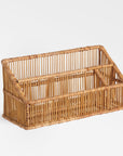 Irawaddy Bamboo Desk Organizer - Natural color | Image 1 | From the Irawaddy Collection | Expertly made with natural bamboo for long lasting use | This desk organizer is sustainably sourced | Available in natural color | texxture home