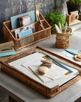 Irawaddy Bamboo Letter Tray Natural Color | Image 2 | From the Irawaddy Collection | Expertly crafted with natural bamboo for long lasting use | Available in natural color | texxture home