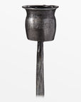 Jasper Iron Taper Candle Holder (9.8 Inch) Silver Color | Image 5 | From the Jasper Collection | Skillfully constructed with natural iron for long lasting use | Available in copper color | texxture home