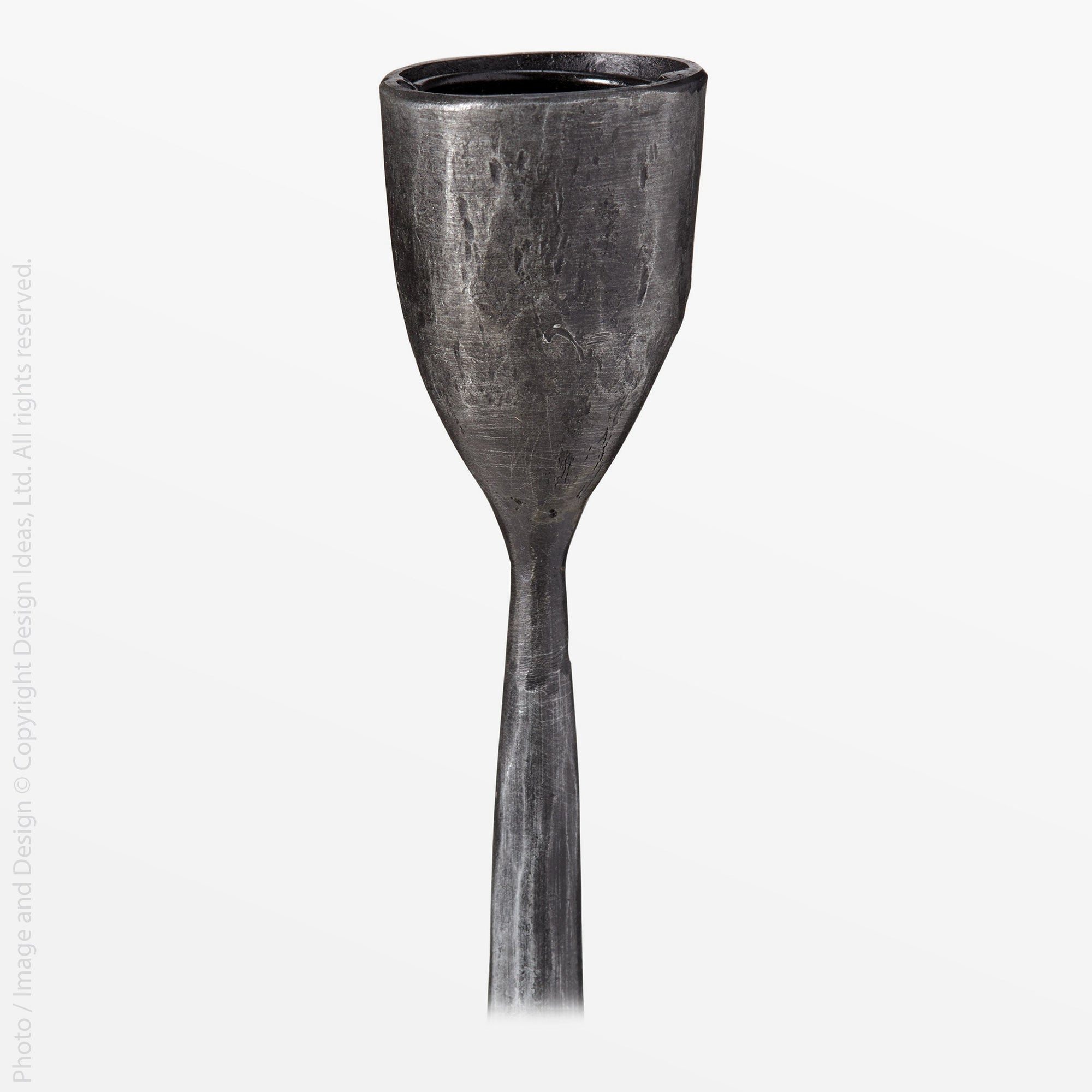 Jasper Iron Taper Candle Holder (10.6 Inch) Natural color | Image 5 | From the Jasper Collection | Masterfully created with natural iron for long lasting use | Available in copper color | texxture home