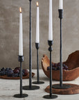 Jasper Iron Taper Candle Holder (10.6 Inch) | Image 4 | From the Jasper Collection | Masterfully created with natural iron for long lasting use | Available in copper color | texxture home