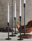 Jasper Iron Taper Candle Holder | Image 2 | From the Jasper Collection | Skillfully assembled with natural iron for long lasting use | Available in copper color | texxture home