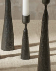 Palmer™ Small Hand Forged Iron Taper Holder (6 in.) - (colors: Black) | Premium Candleholder from the Palmer™ collection | made with Iron for long lasting use