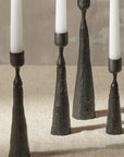 Palmer™ Medium Hand Forged Iron Taper Holder (8 in.) - (colors: Black) | Premium Candleholder from the Palmer™ collection | made with Iron for long lasting use