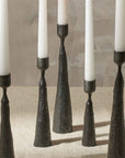 Palmer™ Large Hand Forged Iron Taper Holder (10 in.) - (colors: Black) | Premium Candleholder from the Palmer™ collection | made with Iron for long lasting use