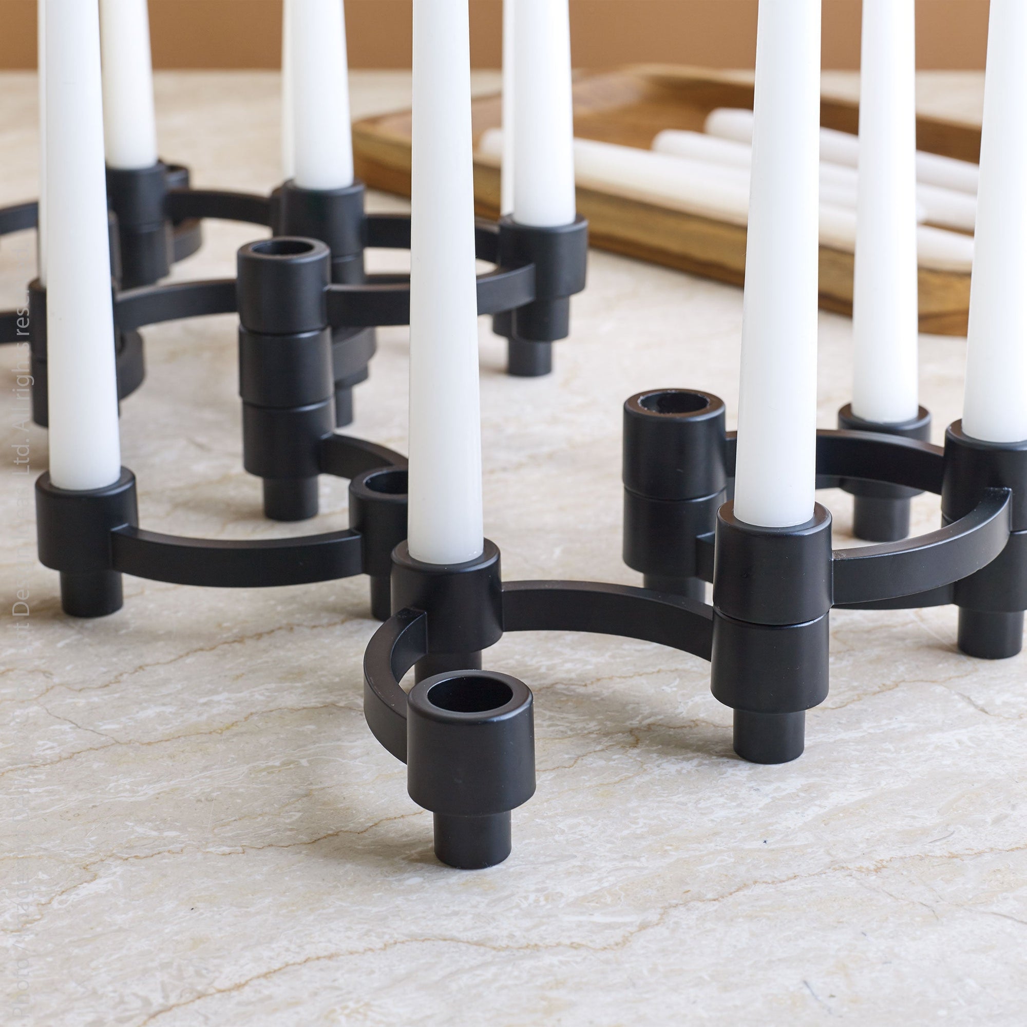 Eos Aluminum Candle Holder Natural Color | Image 4 |  | Masterfully made with natural aluminum for long lasting use | Available in copper color | texxture home
