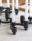 Eos Aluminum Candle Holder Natural Color | Image 4 | | Masterfully made with natural aluminum for long lasting use | Available in copper color | texxture home