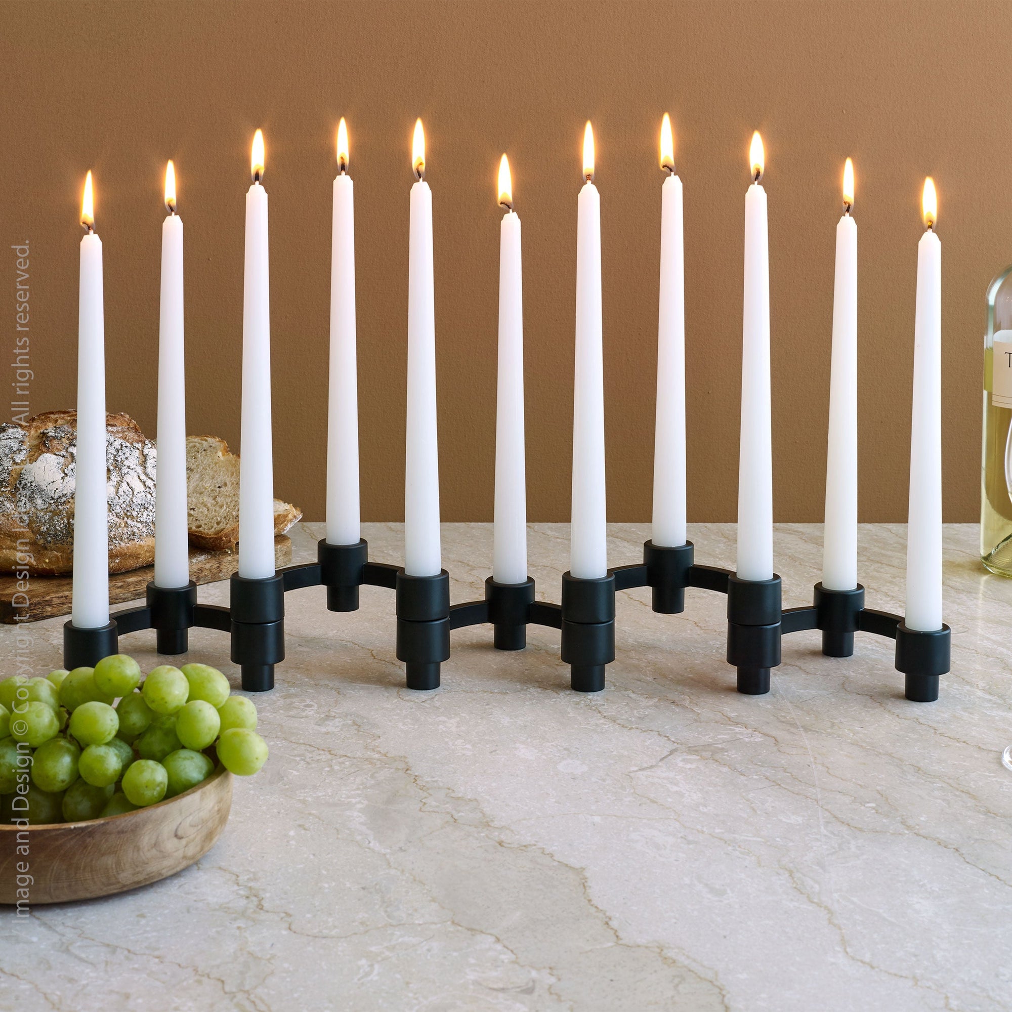 Eos Aluminum Candle Holder   | Image 7 |  | Masterfully made with natural aluminum for long lasting use | Available in copper color | texxture home