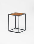 Pietra Copper Patina Square Side Table - Copper Color | Image 1 | From the Pietra Collection | Expertly crafted with natural copper for long lasting use | Available in brass color | texxture home