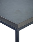 Pietra Cement Side Table (Square) | Image 4 | From the Pietra Collection | Skillfully constructed with natural iron for long lasting use | Available in brass color | texxture home