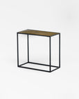 Pietra Brass Patina Side Table (Rectangle) - brass Color | Image 1 | From the Pietra Collection | Expertly handmade with natural iron for long lasting use | Available in brass color | texxture home