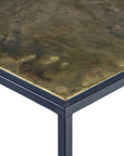 Pietra Brass Patina Side Table (Rectangle)   | Image 3 | From the Pietra Collection | Expertly handmade with natural iron for long lasting use | Available in brass color | texxture home