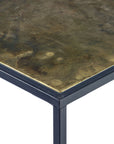 Pietra Brass Patina Side Table (Rectangle) | Image 3 | From the Pietra Collection | Expertly handmade with natural iron for long lasting use | Available in brass color | texxture home