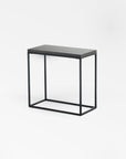 Pietra Cement Side Table (Rectangle) - Black Color | Image 1 | From the Pietra Collection | Exquisitely crafted with natural cement for long lasting use | Available in brass color | texxture home