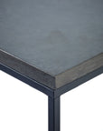 Pietra Cement Side Table (Rectangle) | Image 3 | From the Pietra Collection | Exquisitely crafted with natural cement for long lasting use | Available in brass color | texxture home