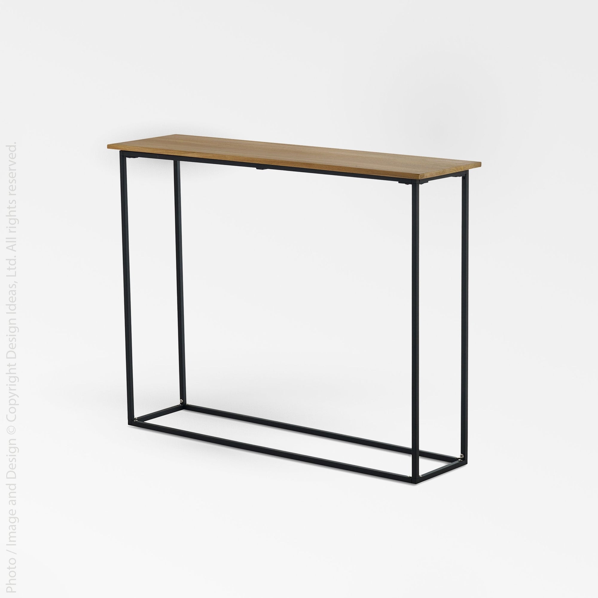 Pietra Iron & Teak Side Table - Copper Color | Image 1 | From the Pietra Collection | Expertly constructed with natural iron for long lasting use | Available in natural color | texxture home