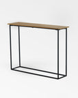 Pietra Iron & Teak Side Table - Copper Color | Image 1 | From the Pietra Collection | Expertly constructed with natural iron for long lasting use | Available in natural color | texxture home