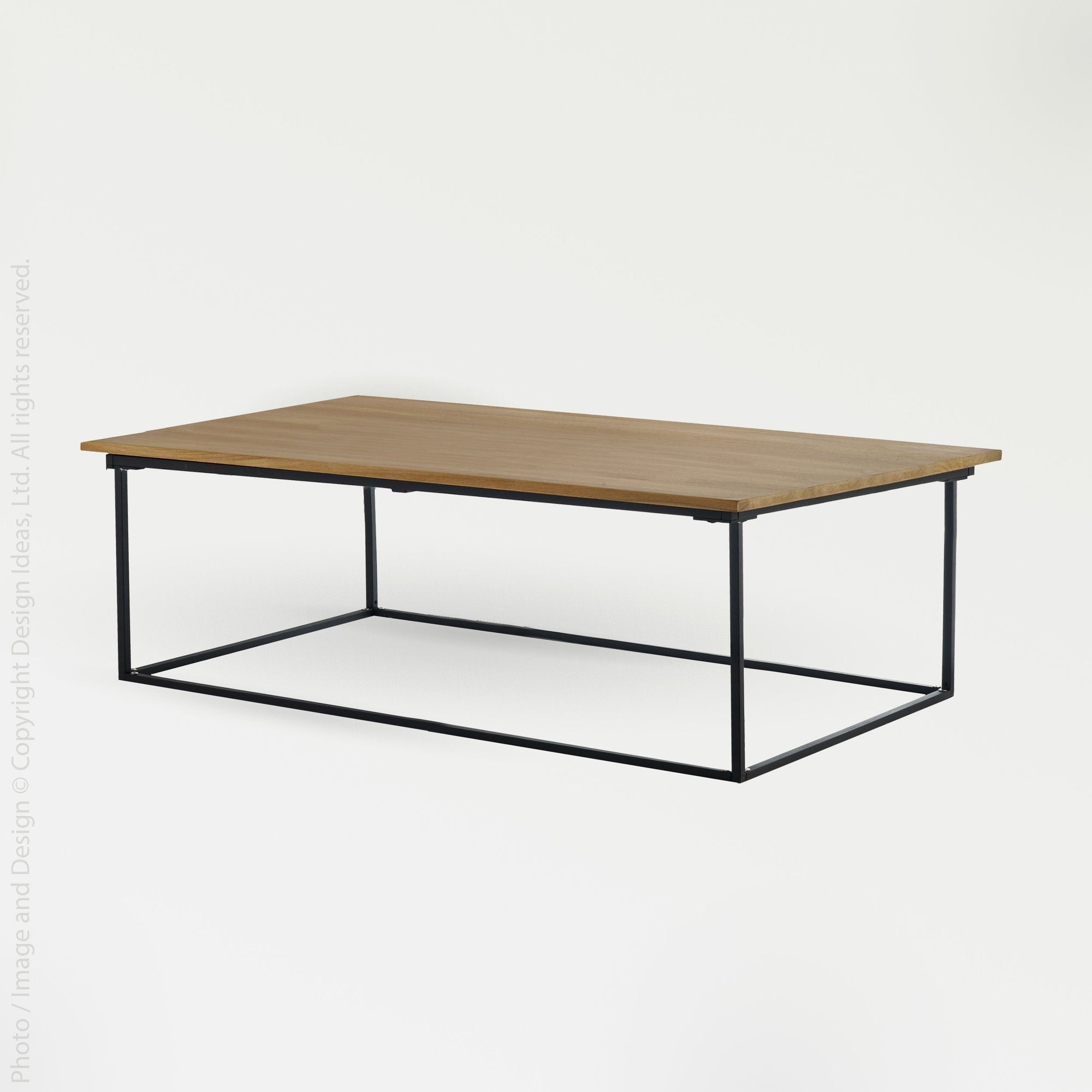 Pietra Teak Coffee Table - Silver Color | Image 1 | From the Pietra Collection | Masterfully handmade with natural teak for long lasting use | Available in natural color | texxture home