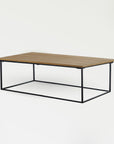 Pietra Teak Coffee Table - Silver Color | Image 1 | From the Pietra Collection | Masterfully handmade with natural teak for long lasting use | Available in natural color | texxture home