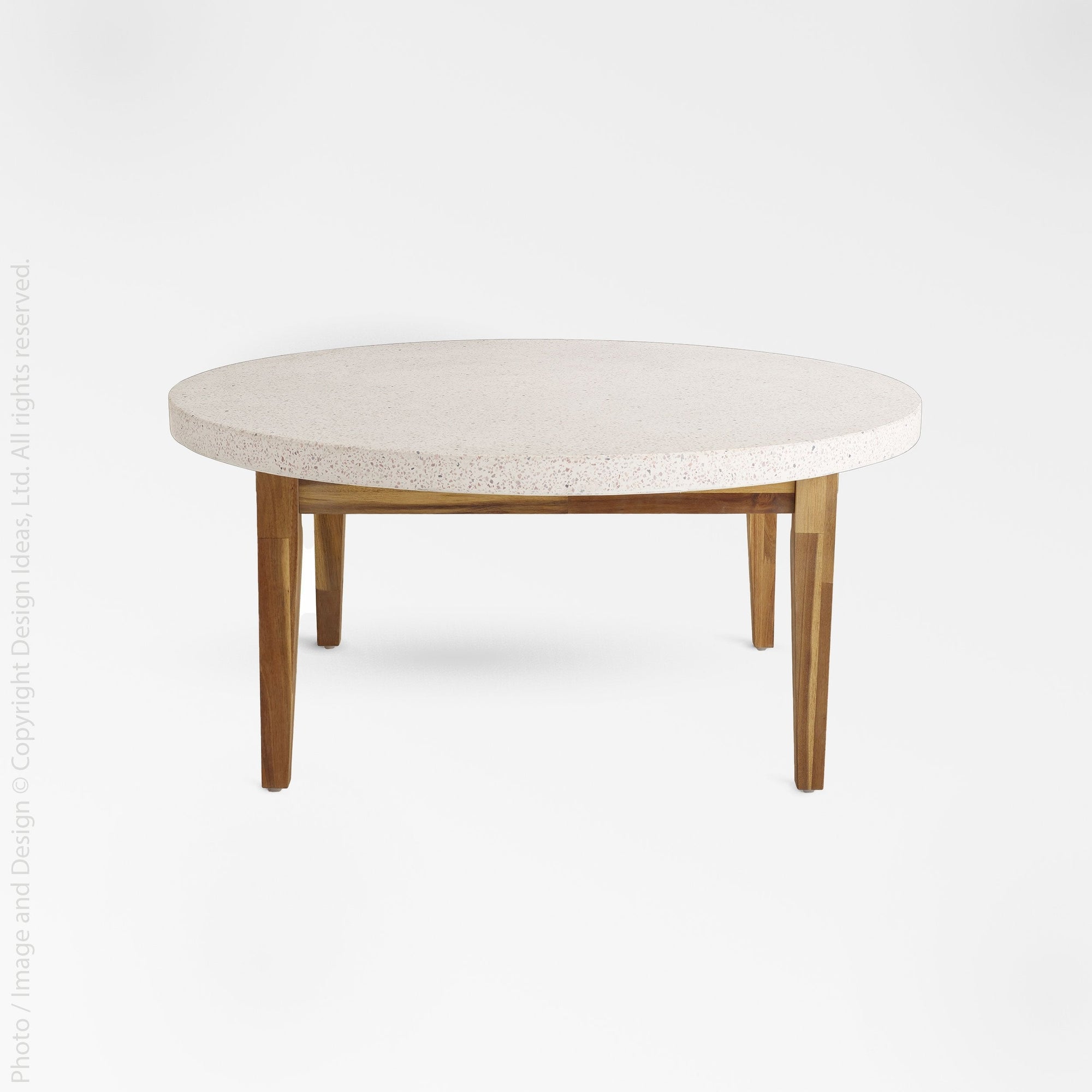 Terrazza Terrazzo CoffeeTable - Copper Color | Image 1 | From the Terrazza Collection | Exquisitely constructed with natural terrazzo for long lasting use | Available in terrazzo color | texxture home