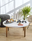 Terrazza Terrazzo CoffeeTable Copper Color | Image 2 | From the Terrazza Collection | Exquisitely constructed with natural terrazzo for long lasting use | Available in terrazzo color | texxture home