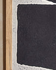 Duval™ Large Miter Joint Frame Fabric, Mango Wood, MDF, and Metal D-Ring Wall Art (31.5 x 43.3 in) - (colors: Black) | Premium Decorative from the Duval™ collection | made with Fabric, Mango Wood, MDF, and Metal D-Ring for long lasting use