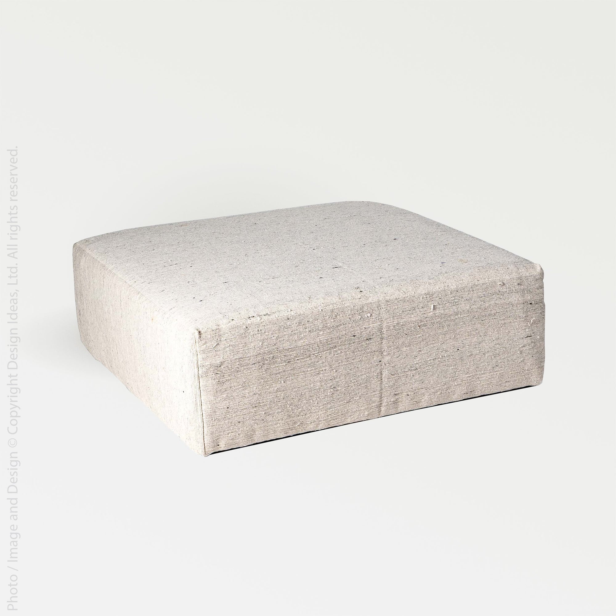 Avira™ ottoman - Natural | Image 1 | Premium Stool from the Avira collection | made with Boro for long lasting use | texxture