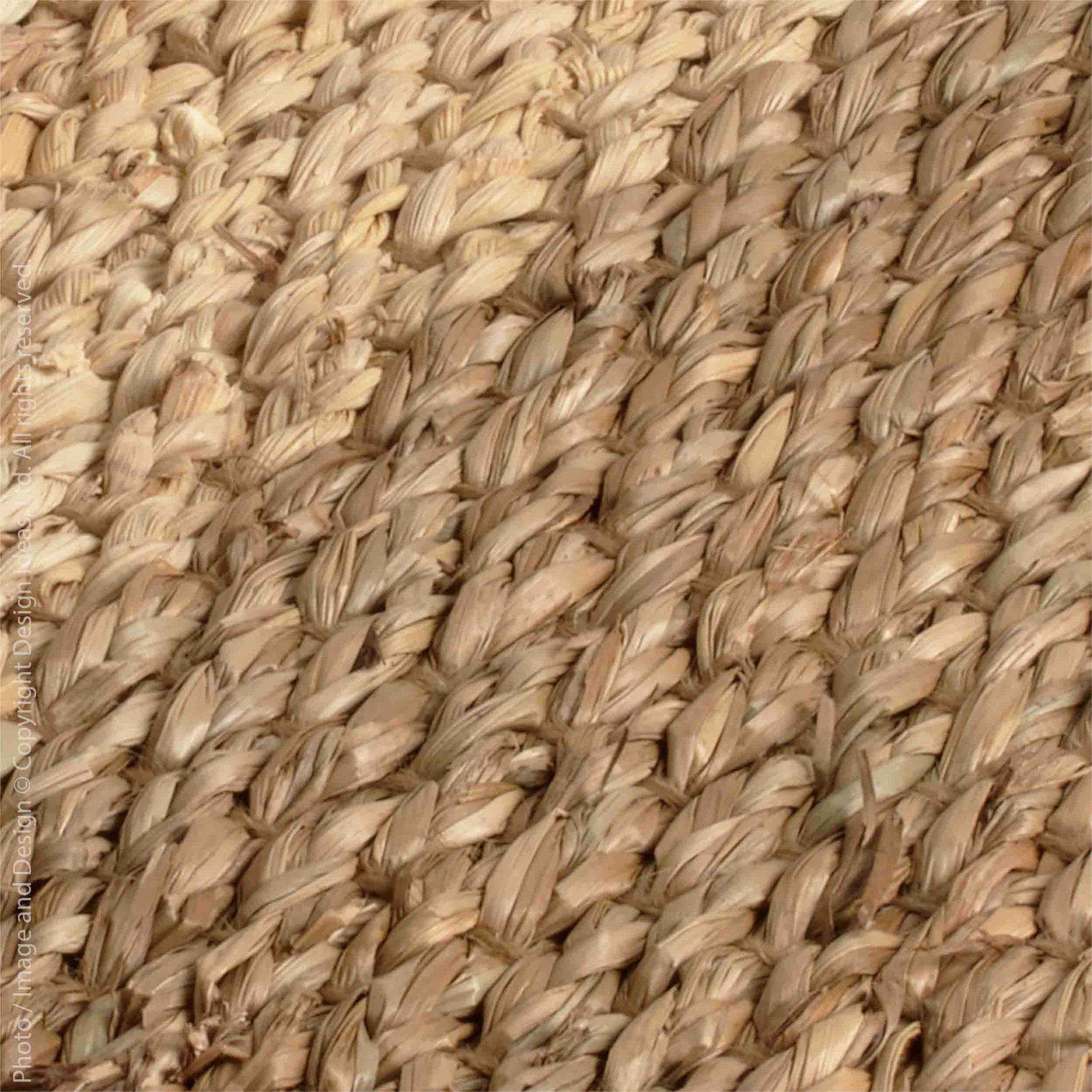 Barletta™ woven water hyacinth twine rug (35x24in.)