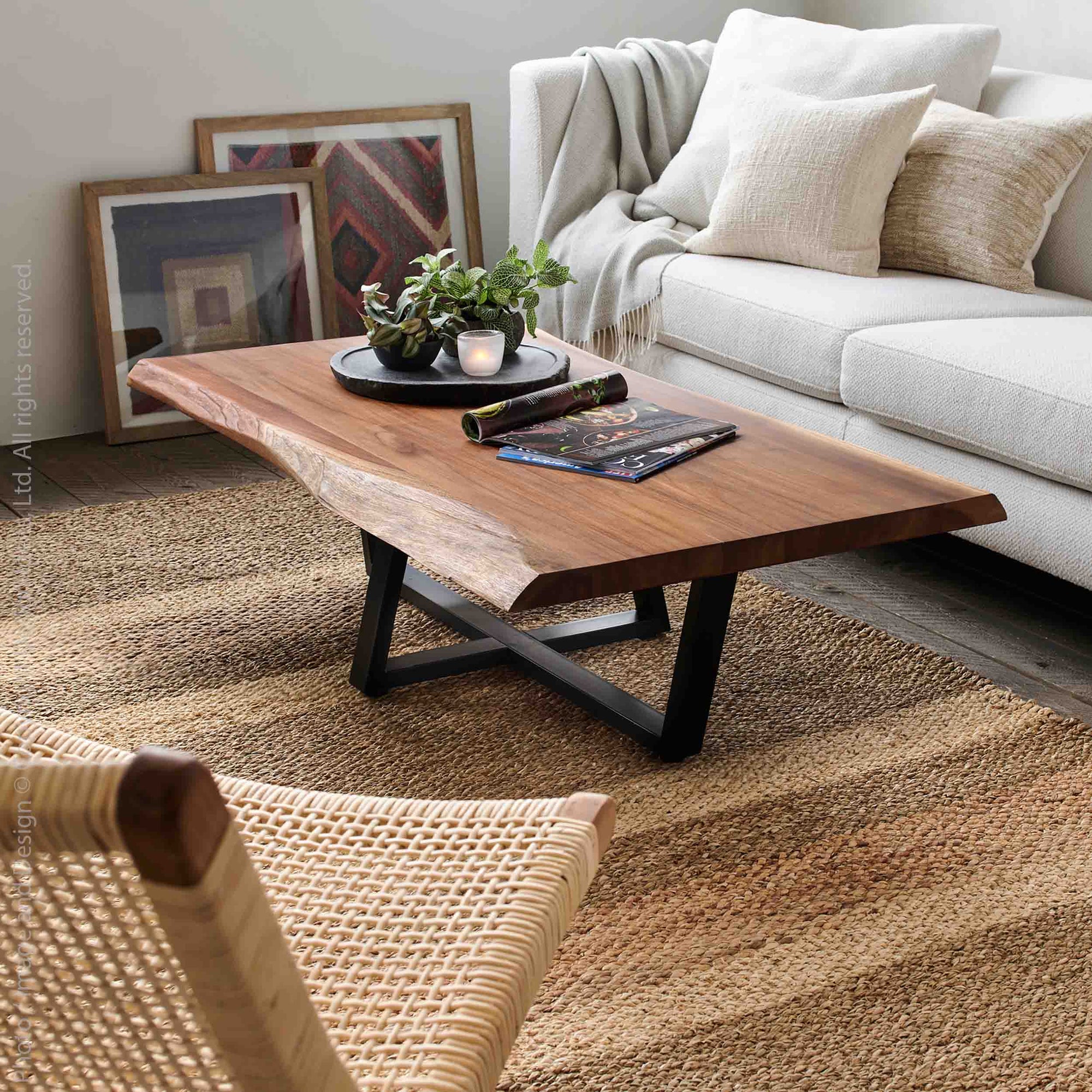 Barletta™ woven water hyacinth twine rug (60x96in.)