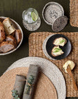 Melia™ coasters - Black/White | Image 2 | Premium Coaster from the Melia collection | made with Jute for long lasting use | texxture