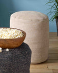 Melia™ Woven Jute Pouf (17.7 in. dia)