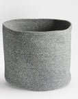 Melia™ basket (14.8 dia x 12.2 in.) - Black | Image 6 | Premium Basket from the Melia collection | made with Jute for long lasting use | texxture