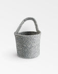 Melia™ hanging basket (4.6 x 5.2 x 4.8 in.) - Black | Image 4 | Premium Basket from the Melia collection | made with Jute for long lasting use | texxture