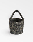 Melia™ hanging basket (4.6 x 5.2 x 4.8 in.) - Black | Image 5 | Premium Basket from the Melia collection | made with Jute for long lasting use | texxture