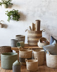 Melia™ basket (14.8 dia x 12.2 in.) - Black | Image 2 | Premium Basket from the Melia collection | made with Jute for long lasting use | texxture