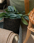 Melia™ Woven Jute Hanging Basket (6.3 x 7 x 6.5 in.)