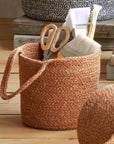 Melia™ Woven Jute Hanging Basket (6.3 x 7 x 6.5 in.)