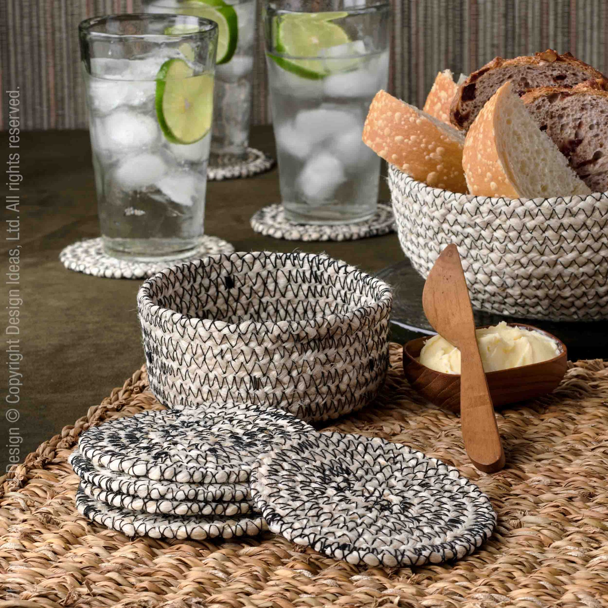 Melia™ Woven Jute Bread Bowl