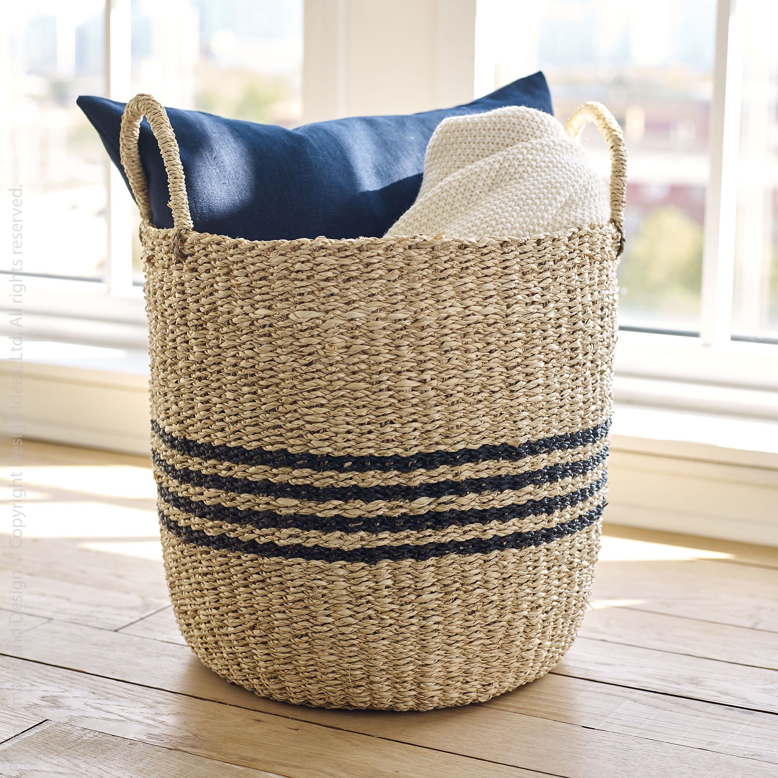 Scarborough™ baskets (set of 3) - Natural | Image 2 | Premium Basket from the Scarborough collection | made with Seagrass for long lasting use | texxture