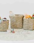 Koper™ Woven Water Hyacinth Twine Baskets (set of 3)