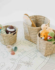 Koper™ Woven Water Hyacinth Twine Baskets (set of 3)