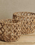 Vasate™ baskets - Natural | Image 1 | Premium Basket from the Vasate collection | made with Water Hyacinth Twine for long lasting use | texxture