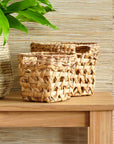 Trania™ Woven Water Hyacinth Twine Baskets (set of 3)