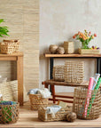 Trania™ baskets - Natural | Image 2 | Premium Basket from the Trania collection | made with Water Hyacinth Twine for long lasting use | texxture
